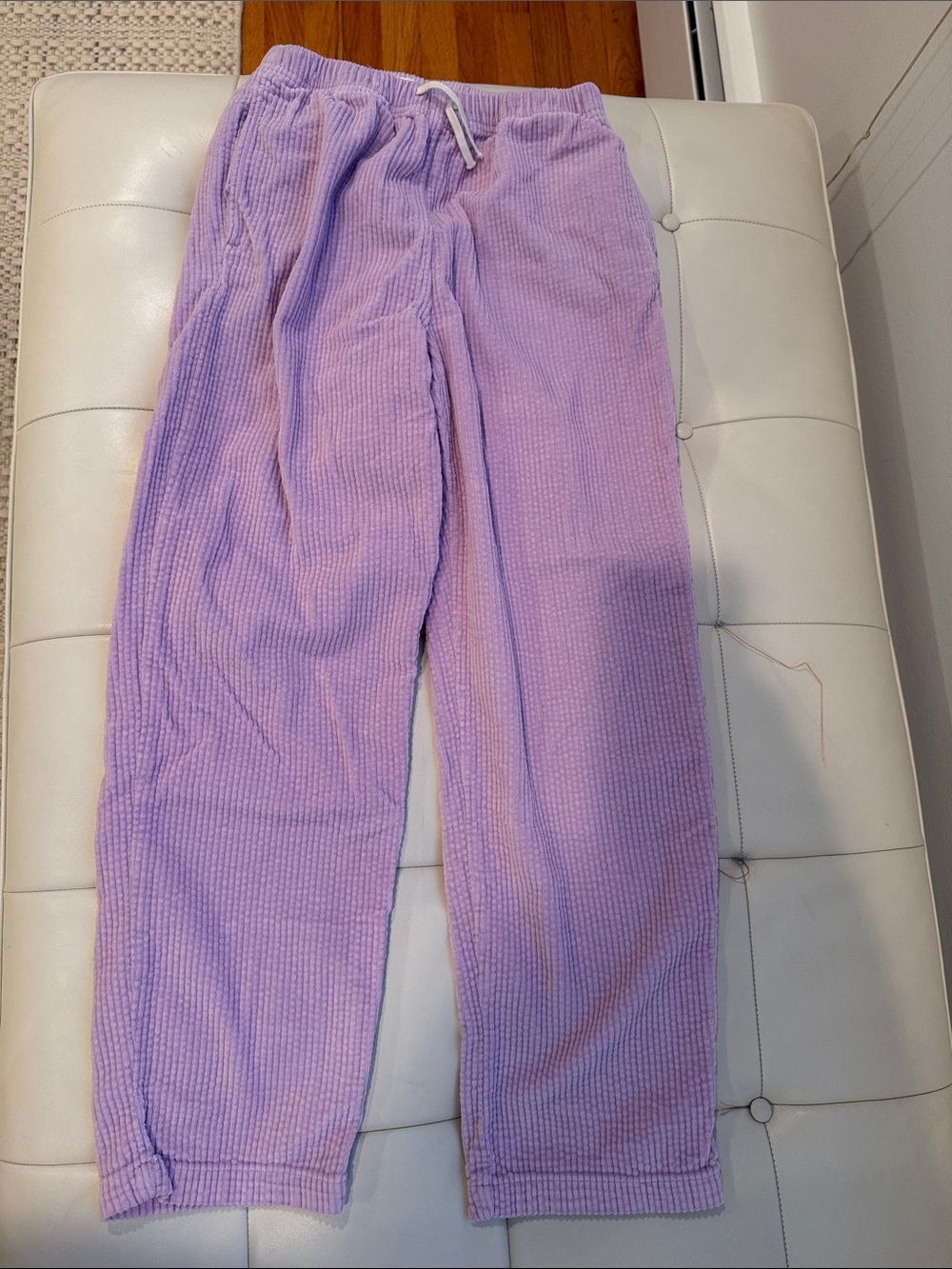 American Vintage Kids Lilac Waffle Knit Sweatpants